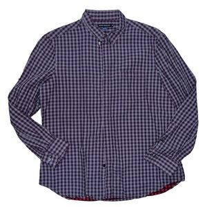 French Connection Mens Long Sleeve Cotton Casual Button Down Shirt